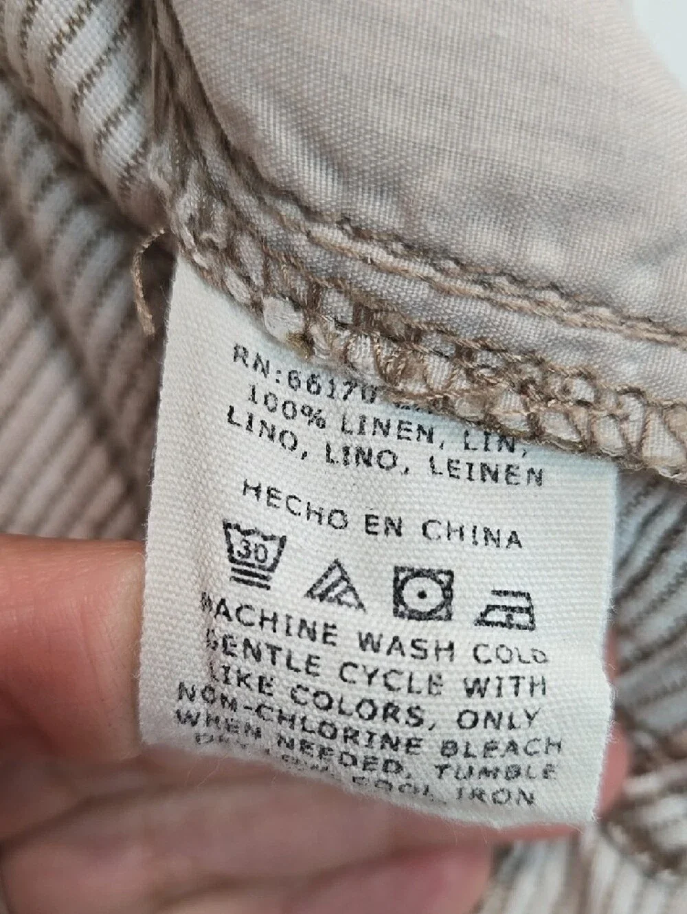 100% Linen Antropologie, Marrakech Cropped Paden Linen Trousers Pants Size 28 - Picture 12 of 12